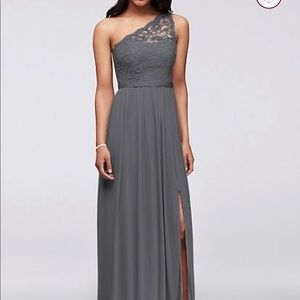 Grey bridesmaid dress